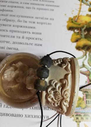 Браслет з лабрадорами рондель