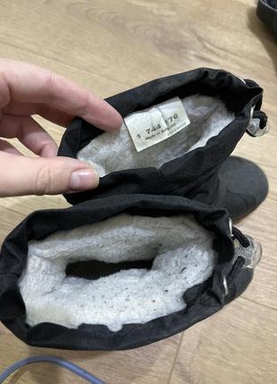 Зимние на зутре теплые прорезиненные резиновые сапожки сапоги ботинки дутики сноубутс2 фото