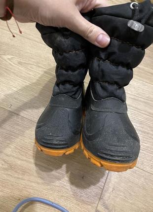 Зимние на зутре теплые прорезиненные резиновые сапожки сапоги ботинки дутики сноубутс5 фото