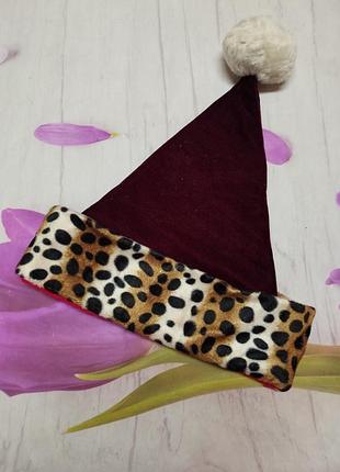 Жіноча новорічна шапка санта клауса