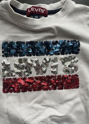 Світшот levi’s , стильна кофта , 110 см