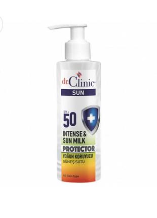 Захисне молочко для тіла intense & sun milk protektor spf 50 , 150 мл
