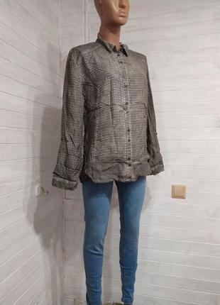 Блузка з віскози з бавовною