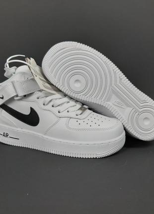 Кроссовки мех зимние nike air force 12 фото