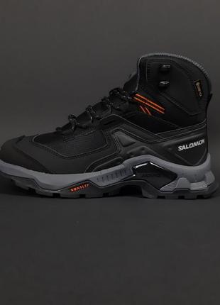 Salomon BSDx gore-tex черные кроссовки мужские термо гортекс саломон высокие теплые осенние зимние евро зима водонепроницаемые топ качество ботинки сапоги