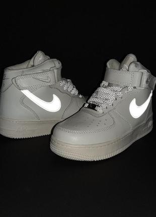 Кроссовки мех зимние nike air force 12 фото