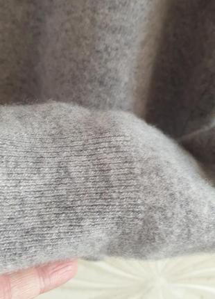 Базовий сірий джемпер светр benetton merino wool9 фото