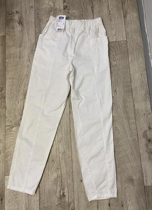 Новые белые рабочие брюки защитные ничевина leiber размер 46 м4 фото