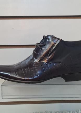 Чоловічі черевики демісезон louis alberti італія оригінал 39-26 см розмір 3086