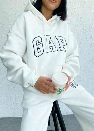 Теплый спортивный костюм gap на флисе