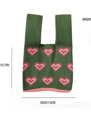 Тканинна сумка сумочка серце ❤️7 фото