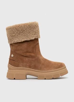 Замшевые ботинки tommy hilfiger warm lining suede low boot fw0fw066502 фото