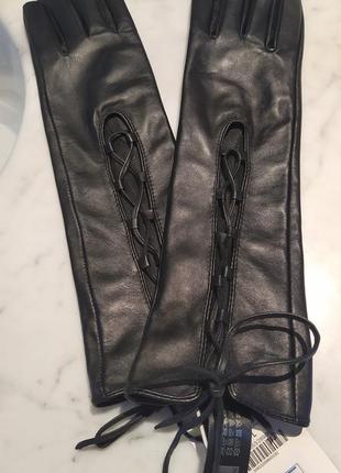 Стильні рукавички шкіряні від zara перчатки