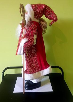 Фігура новорічна "добрий санта" під ялинку дід мороз, 60 см5 фото
