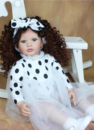 Кукла лялька reborn  реборн велика 55см реалістична сіліконова