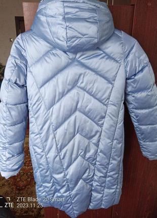 Пальто зимове на дівчинку пуховик пуховік куртка подовжена куртка зима2 фото