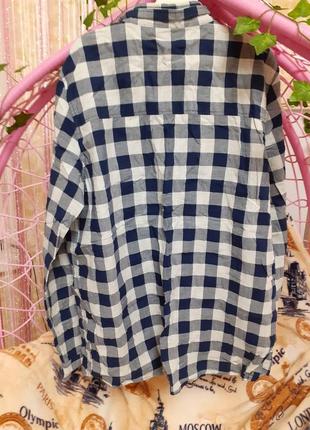 Рубашка в клетку h&m 4