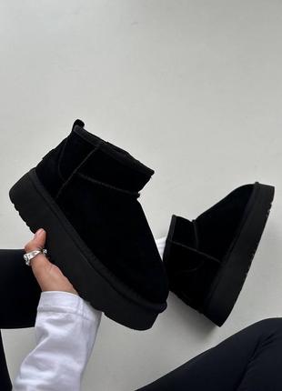 Жіночі уггі ugg ultra mini platform black