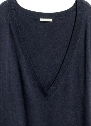 Оверсайз светер з вовни та кашеміру h&m premium, m3 фото