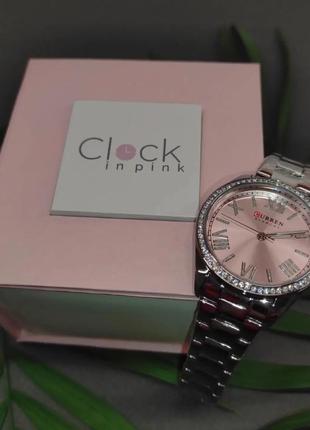 Часы с розовым циферблатом 💕5 фото