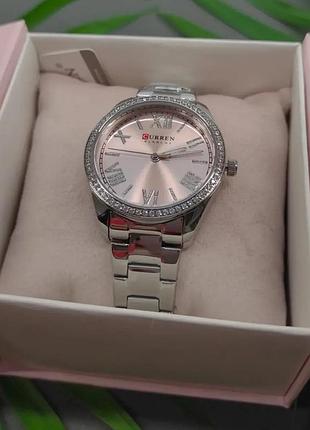 Часы с розовым циферблатом 💕