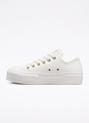 Кеди chuck taylor all star lift platform mono white a02610c3 фото