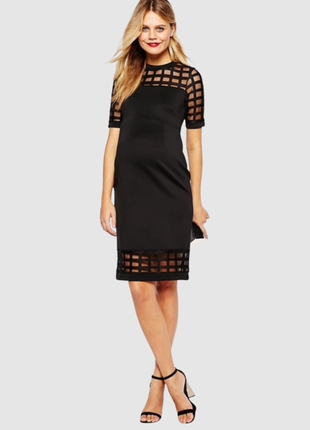 Платье черное для беременных xs s