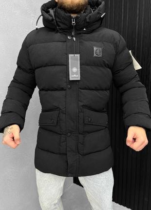 Зимняя куртка stone island black вт7497(k1 1 - 02)