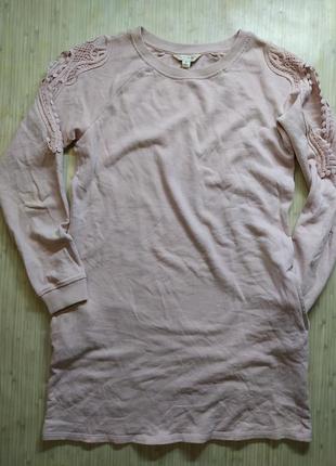 Женский свитшот кофта удлиненный свитер размер xs-s