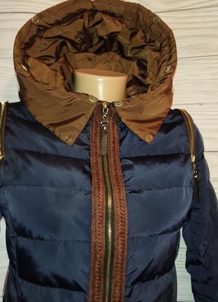 Женская зимняя куртка, натуральный пуховик, 42-442 фото