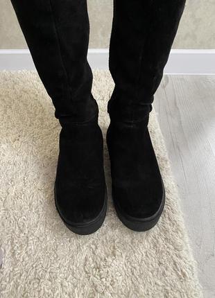 Зимові чоботи, сапоги, натуральна замша, розмір 36, нові