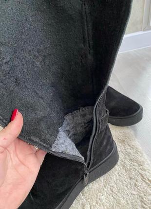 Зимові чоботи, сапоги, натуральна замша, розмір 36, нові