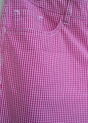 Яркие брюки штаны джинсы в клетку коттон винтаж ретро 80-х высокая талия