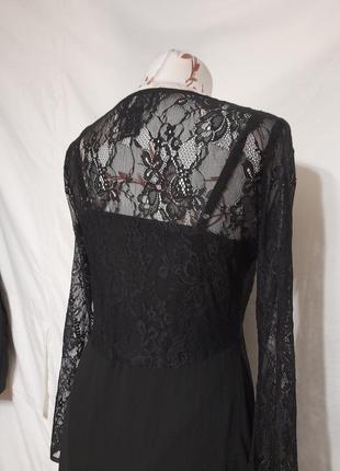 Сукня з мереживним верхом в готичному стилі готика панк з широким рукавом gothicana by emp6 фото