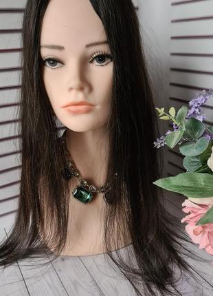 Полупарик накладка топпер макушка 100% натуральный волос