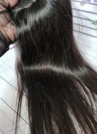 Полупарик накладка топпер макушка 100% натуральный волос