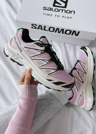 Женские кроссовки salomon xt-6, розовые