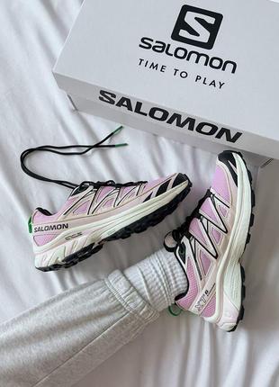 Женские кроссовки salomon xt-6, розовые4 фото