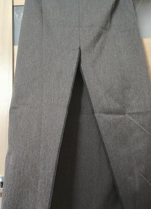 Длинная юбка - карандаш с высоким разрезом7 фото