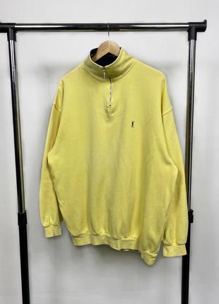 Yves saint laurent ysl винтажная кофта 1/4 zip