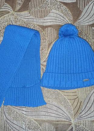 Набор шапка+шарф зима1 фото
