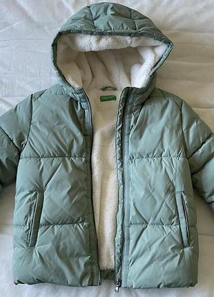 Итальянская зимняя куртка benetton на возраст 8-9 лет