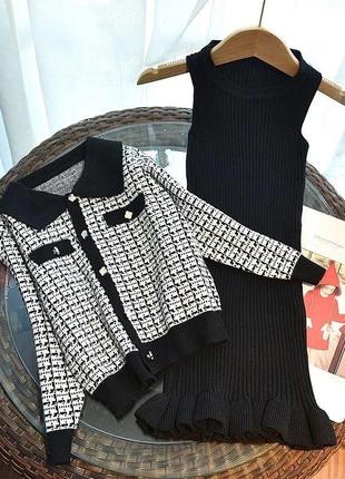 Неймовірно стильна новинка ✨✨✨ стильний образ  двійка в наявності ❤️ кофточка + сукня