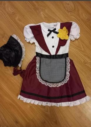 Карновальный костюм красная шапочка 3-4года