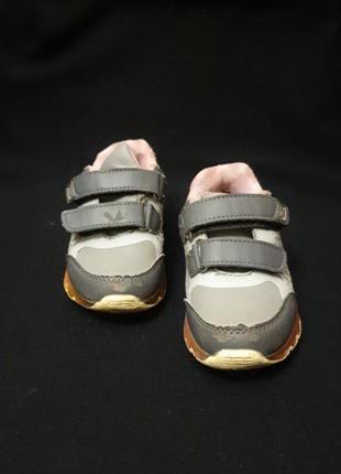 Дитячі кросівки кроссовки мокасіни на ліпучках р.26 (16 см)