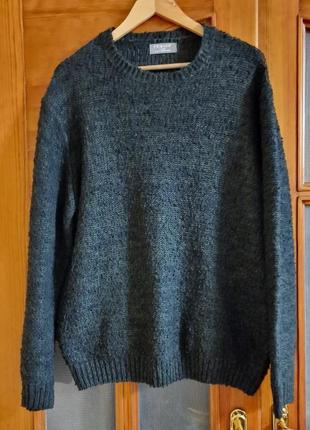 Плотный теплый мужской свитер primark хаки