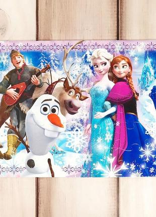 Зимовий дитячий пазл "frozen 2" + постер, 35 елементів2 фото