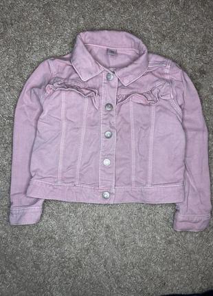 Джинсова куртка для дівчинки tu 92-98cm
