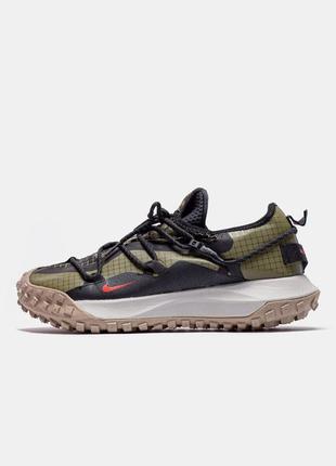 Кроссовки nike acg mountain fly low se olive black