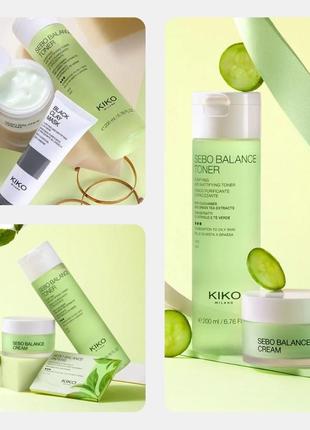 Sebo balance toner! очищаючий і матуючий тонік kiko milano!2 фото